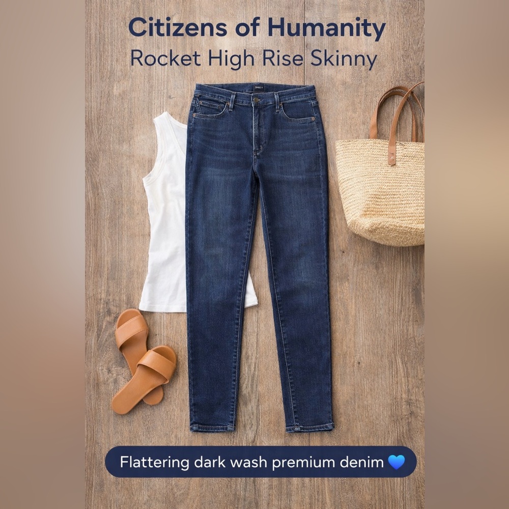 Citizens of Humanity Indigo High-Rise Skinniest Jeans